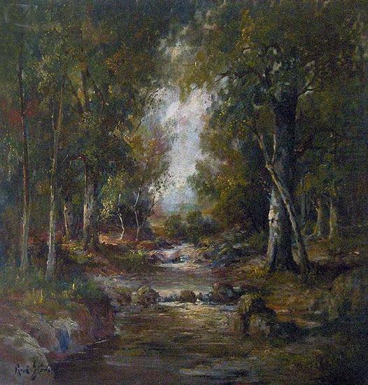 River in a forest, unknow artist